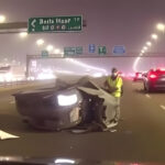 Abu Dhabi Driver Narrowly Escapes Highway Collision Disaster
